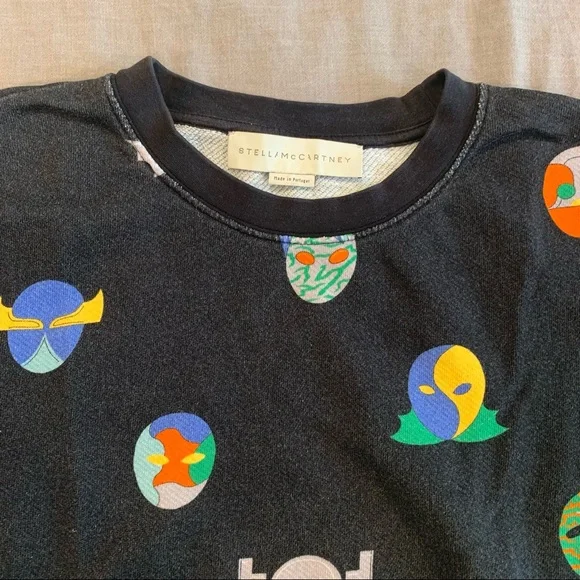 Stella McCartney Short Sleeve Superhero Sweatshirt - Picture 3 of 7